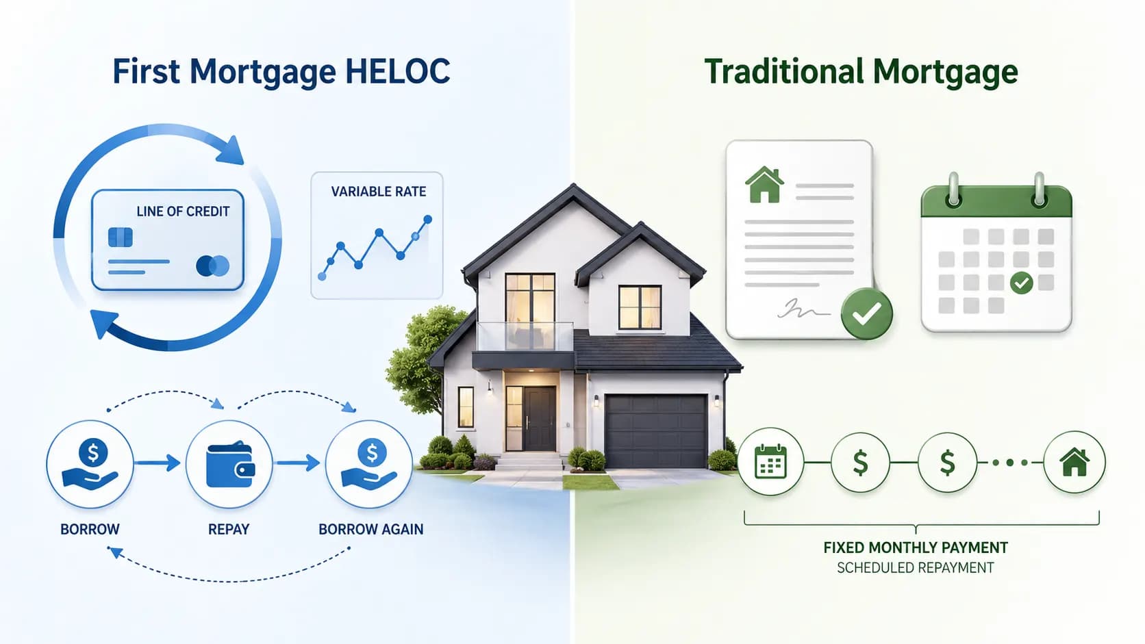 First Mortgage HELOC vs Traditional Mortgage | Full Guide
