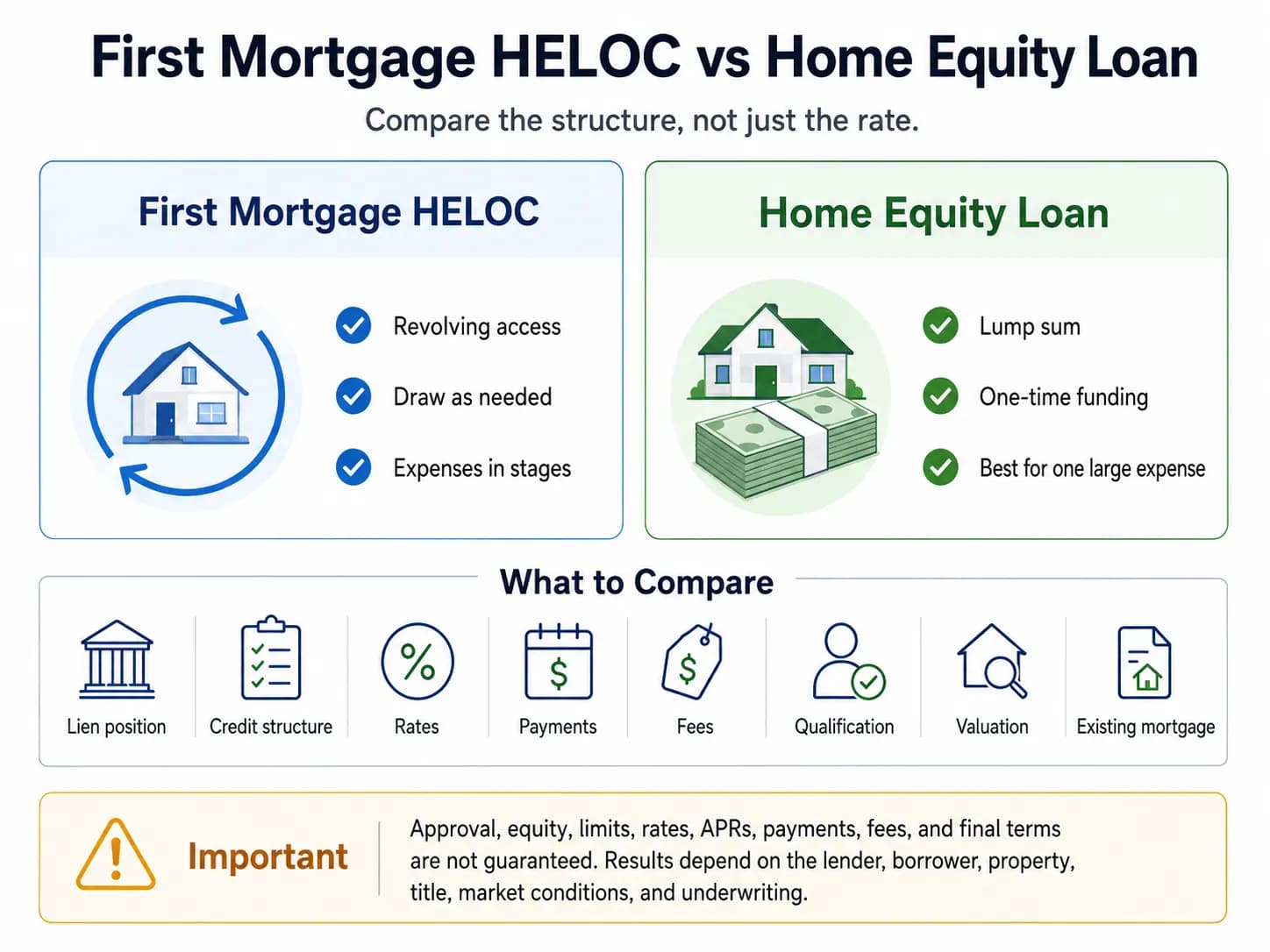 First Mortgage HELOC vs Home Equity Loan | Full Guide